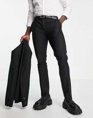 Twisted Tailor ellroy skinny fit suit pants in black