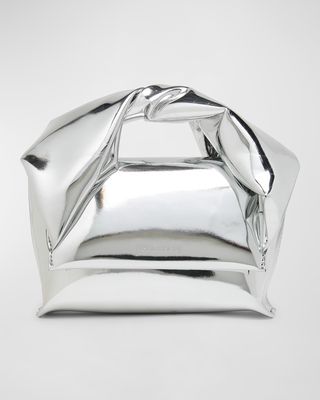 Twister Small Metallic Top-Handle Bag
