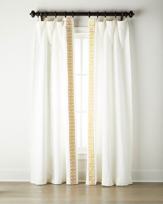 Two Andes Brilliant Golden Curtains, 96"L