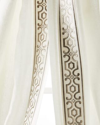 Two Andes Natural Curtains, 96"L