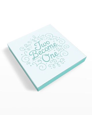 "Two Become One" Personalized Wedding Books, Set of 2