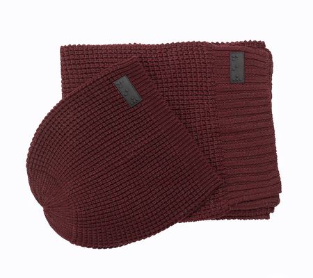 Two Blind Brothers Tactile Braille Waffle Knit Beanie & Scarf
