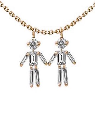 Two Boys Diamond Necklace