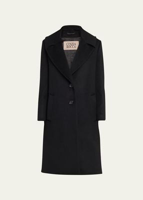 Two-Button Wool Top Coat