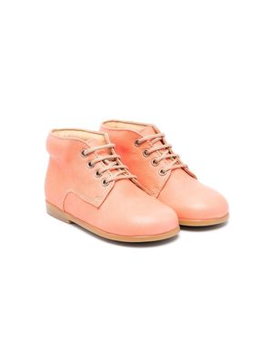 Two Con Me By Pépé lace-up ankle boots - Orange