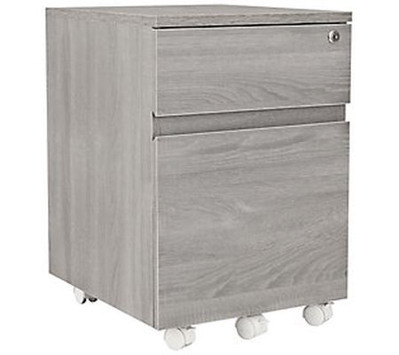 Two Drawer Vertical Filing Cabinet with Lock an d Storage