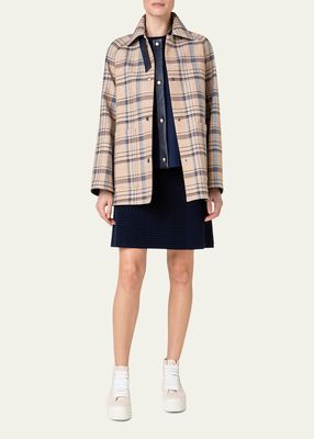 Two-in-One Layered Wool Top Coat with Detachable Vest
