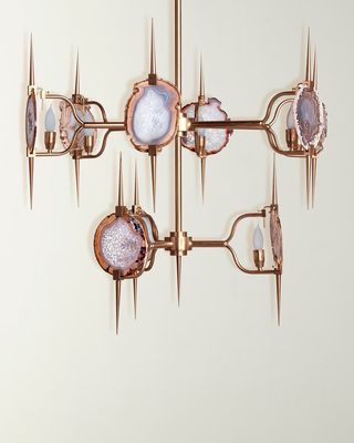 Two-Tier Eclipse Agate Chandelier
