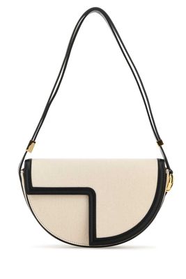 Two-tone Canvas And Leather Le Patou Shoulder Bag