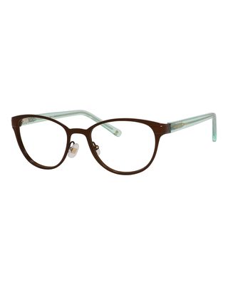 two-tone logo readers, brown/green