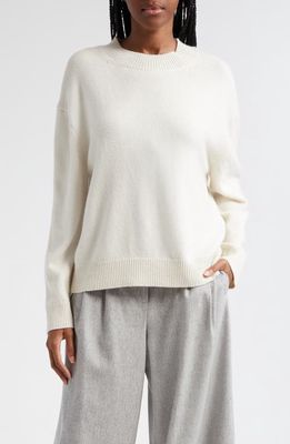 TWP Boyfriend Crewneck Cashmere Sweater in Ivory