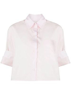 TWP cropped cotton shirt - Pink