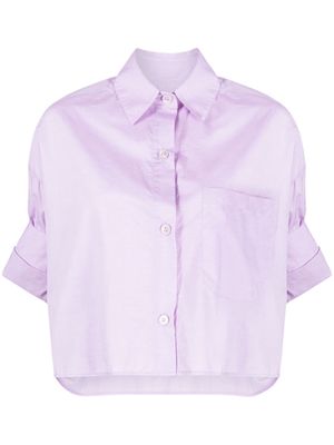 TWP cropped cotton shirt - Purple