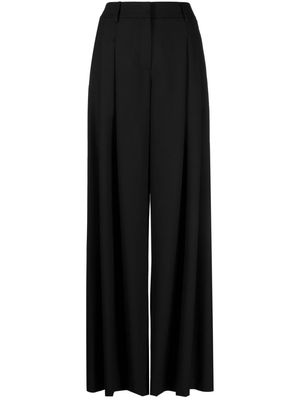 TWP Didi Tux pleated wide-leg trousers - Black