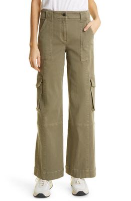 TWP Stretch Cotton Cargo Pants in Dark Olive