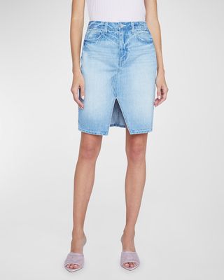 Tylee Denim Knee-Length Skirt