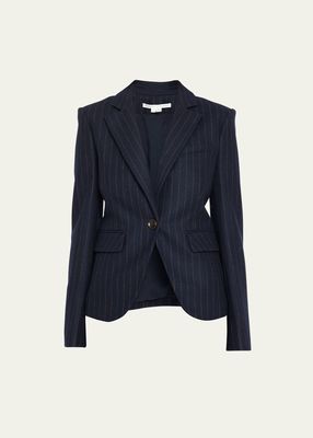 Tyra Pinstripe Dickey Jacket