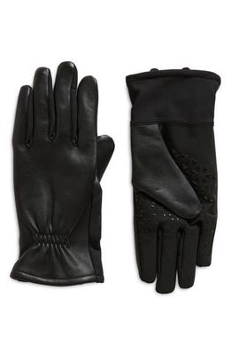 U R Elastic Cuff Leather Glove in Black