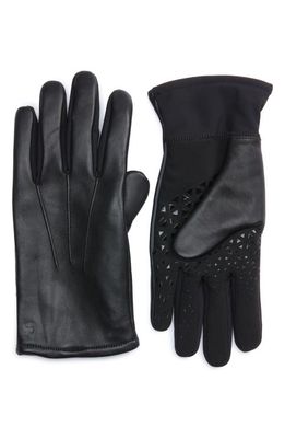 U R Leather Touchscreen Compatible Gloves in Black