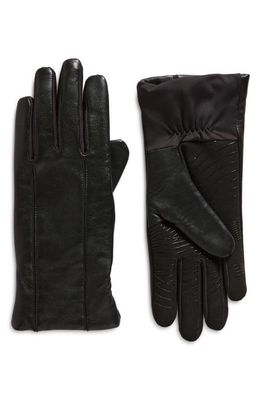 U R Spliced Leather Glove in Black