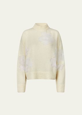 Uberta Floral-Intarsia Wool Sweater