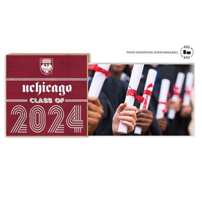 UChicago Maroons 5" x 10.5" 2024 Grad Floating Photo Frame