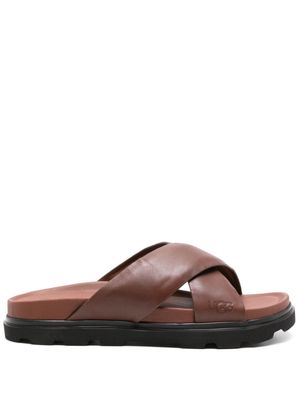 UGG Capitola leather slides - Brown