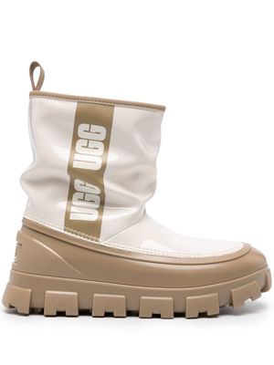 UGG Classic Brellah logo-print boots - White