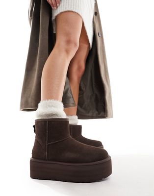 UGG Classic mini platform boots in brown