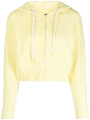 UGG drawstring-hood long-sleeve hoodie - Yellow