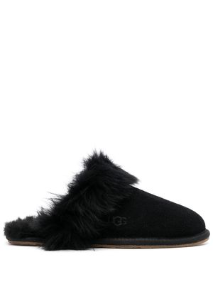 UGG faux fur-trim slippers - Black
