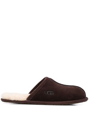UGG flat sheepskin slippers - Brown