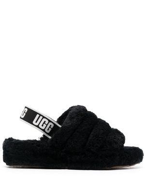 UGG Fluff Yeah plush sandals - Black