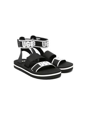 UGG Kids Allisa logo-strap sandals - Black