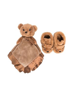 UGG Kids Bixbee and Lovey Bear slipper set - Brown