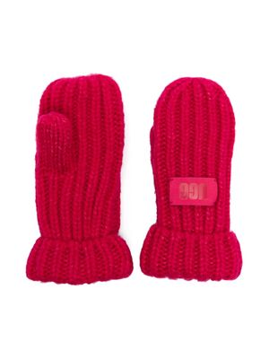UGG Kids chunky-knit gloves - Pink