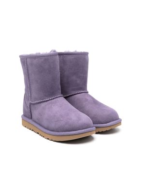 UGG Kids Classic II ankle-length suede boots - Purple