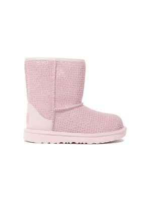 UGG Kids Classic II Hearts suede boots - Pink