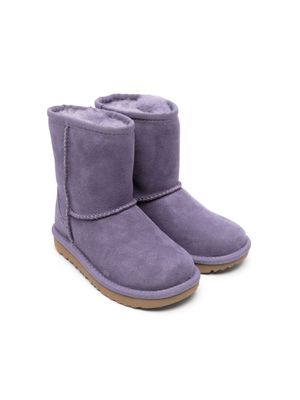 UGG Kids Classic II suede ankle boots - Purple
