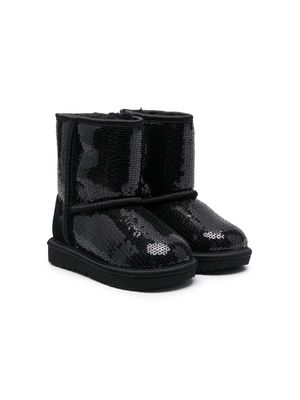 UGG Kids Classic short chunky sequin boots - Black