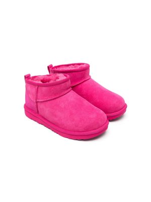UGG Kids Classic Ultra Mini suede boots - Pink