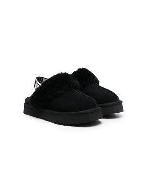UGG Kids Funkette sling-back slippers - Black