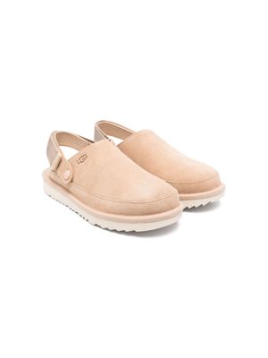 UGG Kids Goldenstar suede clogs - Neutrals