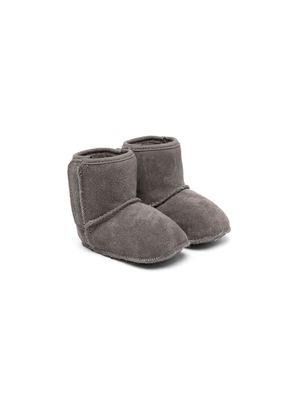 UGG Kids leather shearling-lined ankle boots - Grey