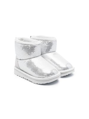 UGG Kids Mirror Ball sequinned boots - Silver
