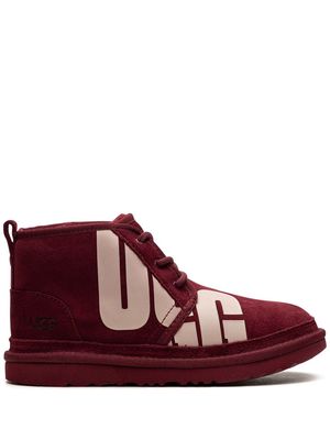 UGG Kids Neumel Chopd "Burgundy" boots - Red