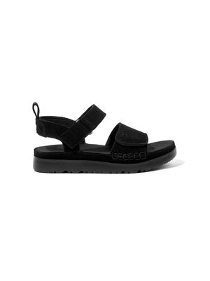 UGG Kids suede touch strap sandals - Black