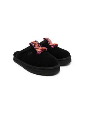 UGG Kids Tazzle suede slippers - Black