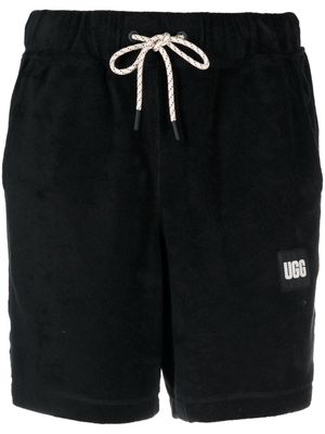 UGG logo-print cotton shorts - Black