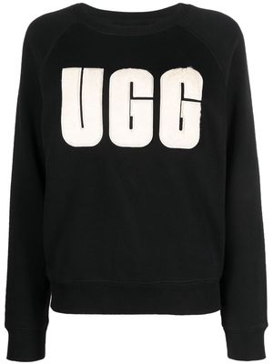 UGG Madeline fuzzy-logo sweatshirt - Black